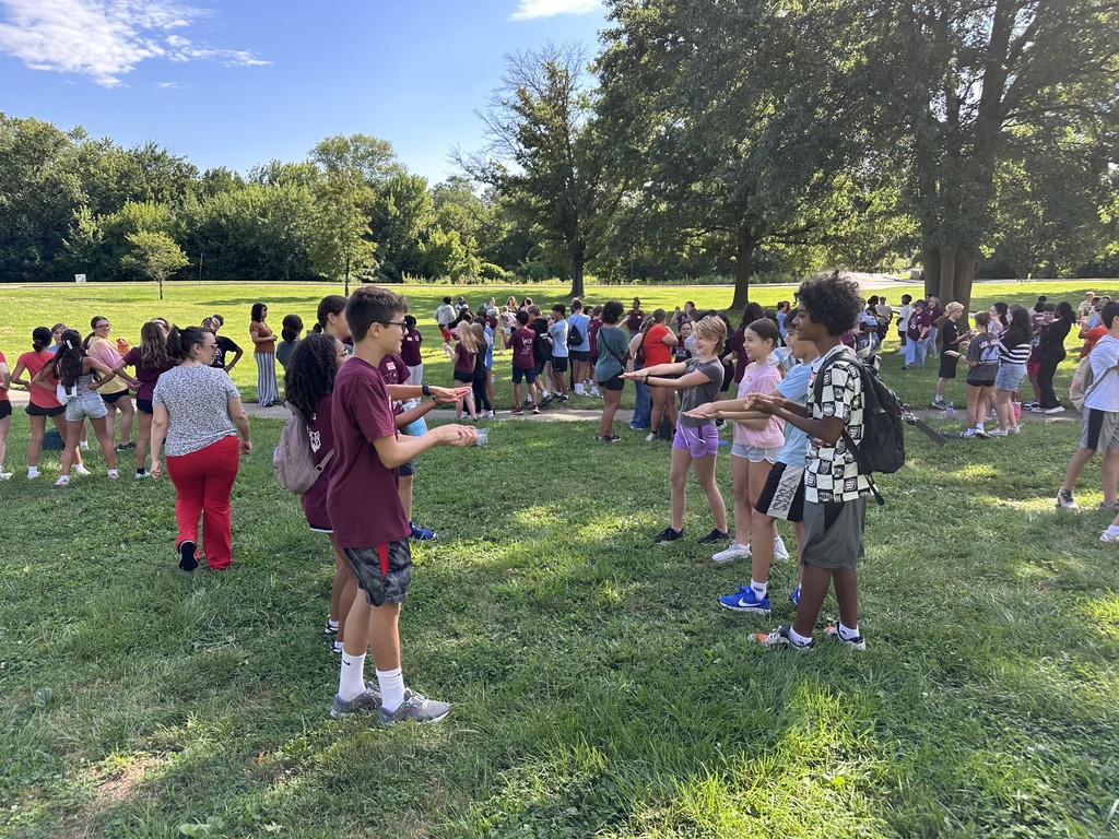 Image of middle school students completing WEB training