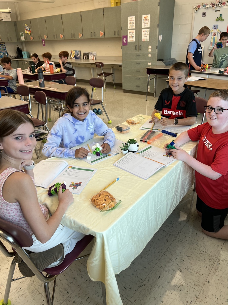 students smiling during the first week of school