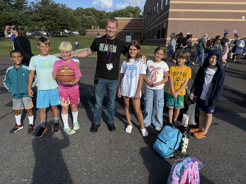 students smiling during the first week of school