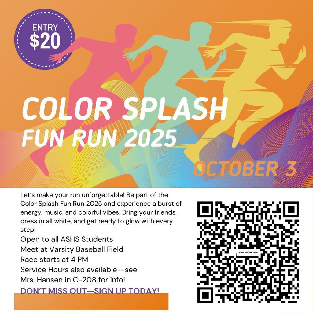 Color Run Flyer Sign Up