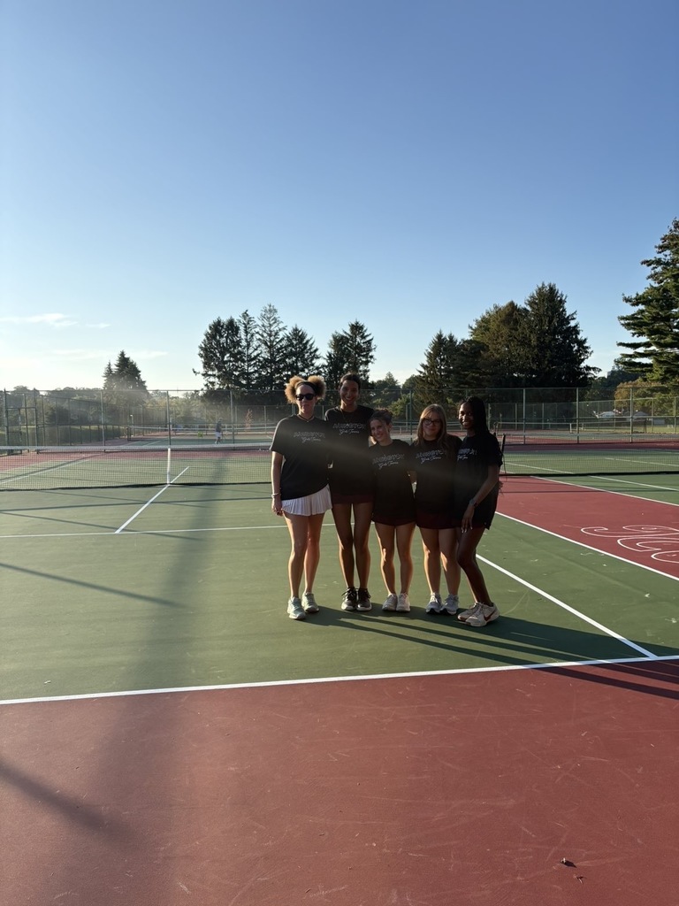 Pictures of girls varsity tennis seniors and their coach 
