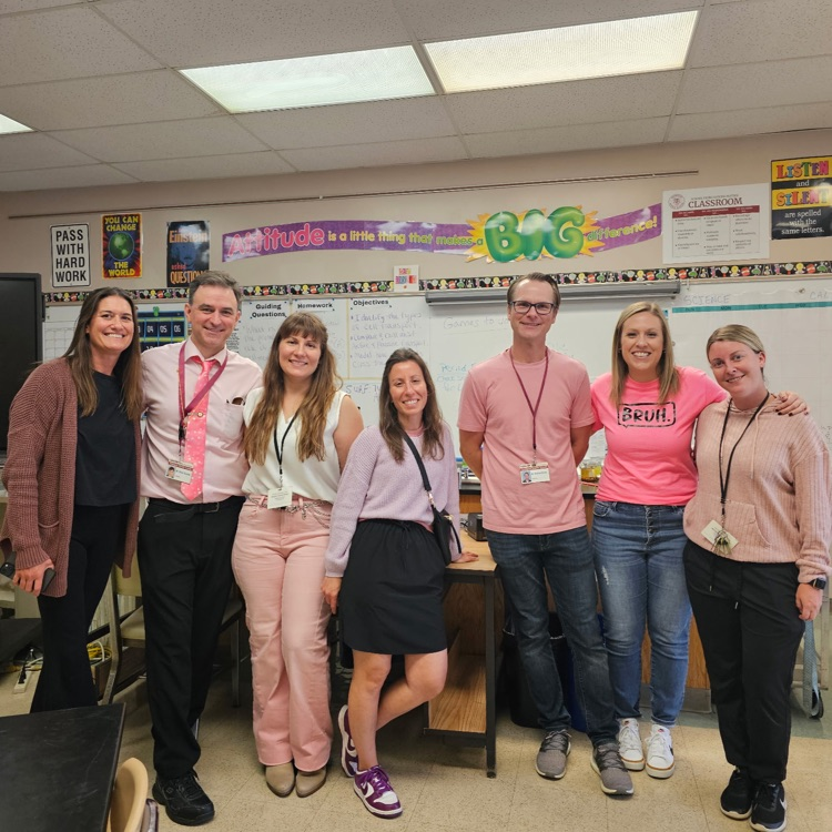 AMS staff in pink