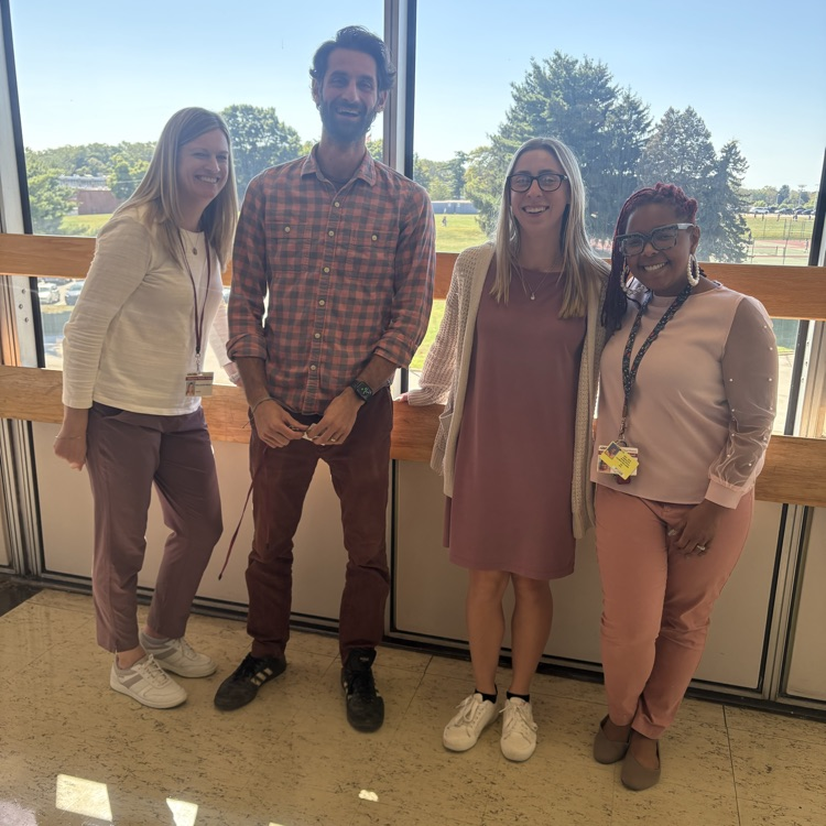 AMS staff in pink