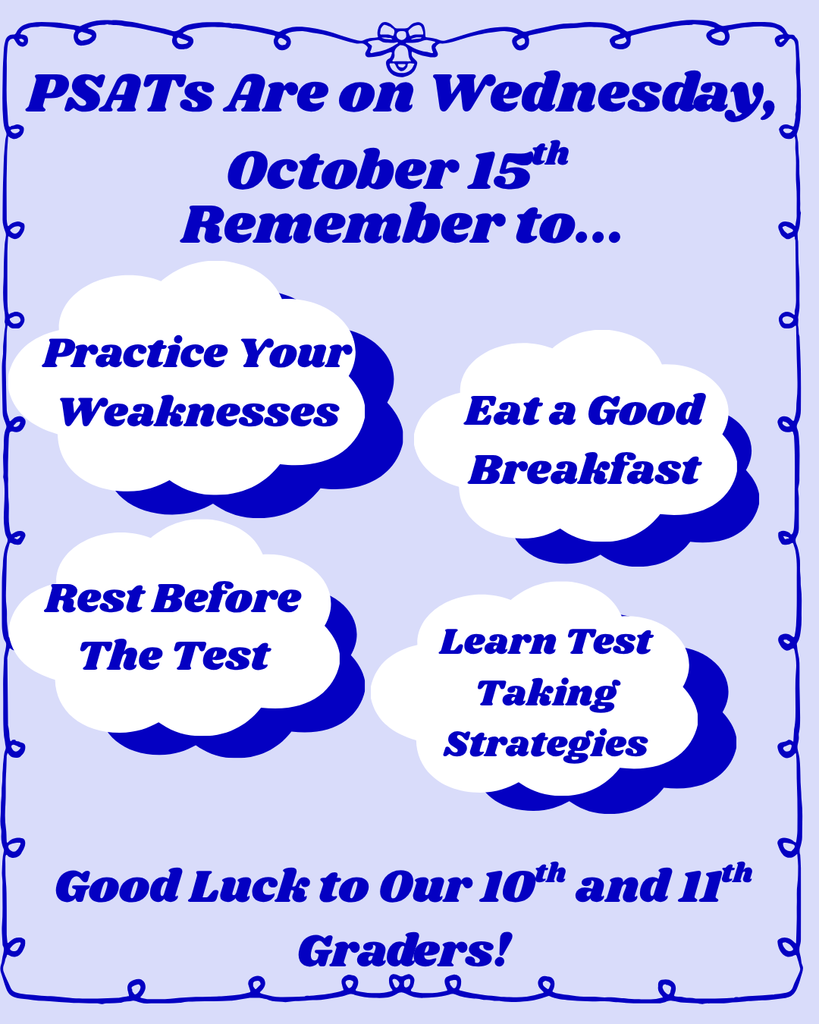PSAT Reminder and Tips