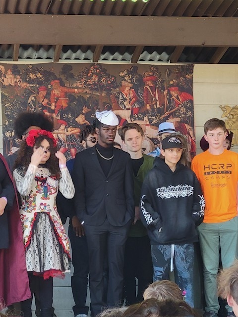students participating at the Rennaissance Faire
