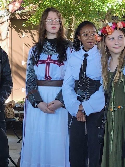 students dressed up at the Rennaissance Faire