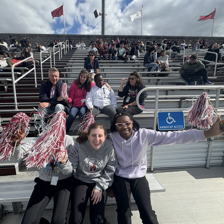 students at the pep rally