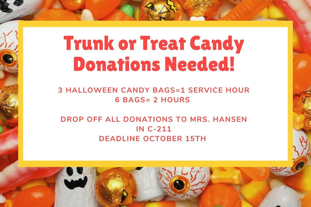 candy donation flyer