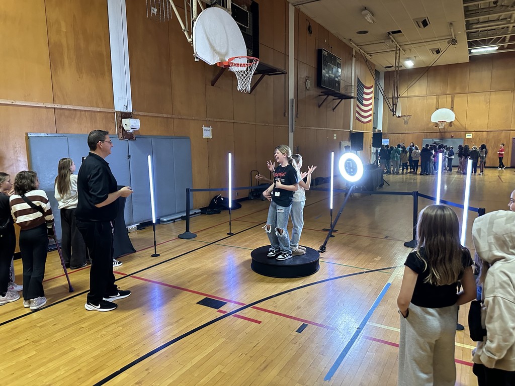 Image of students at activity night. 