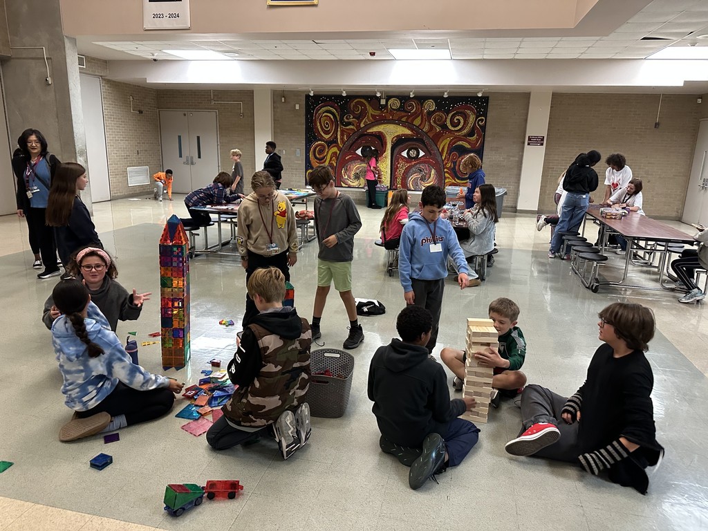 Image of students at activity night. 