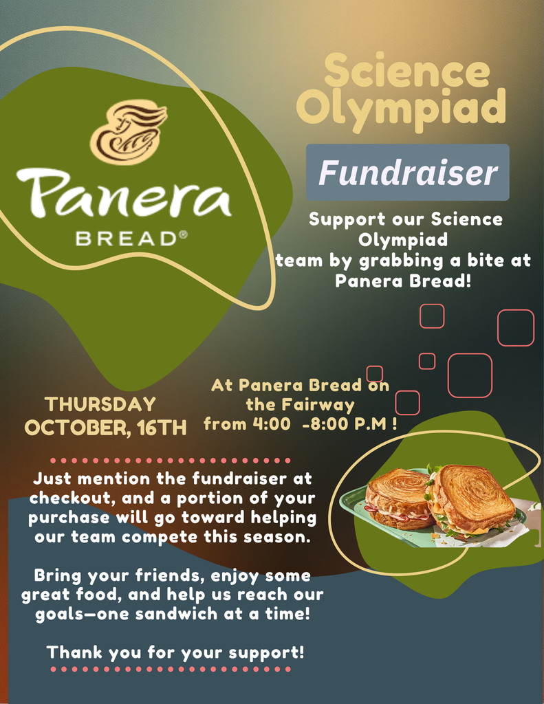 Science Olympiad Fundraiser Flyer