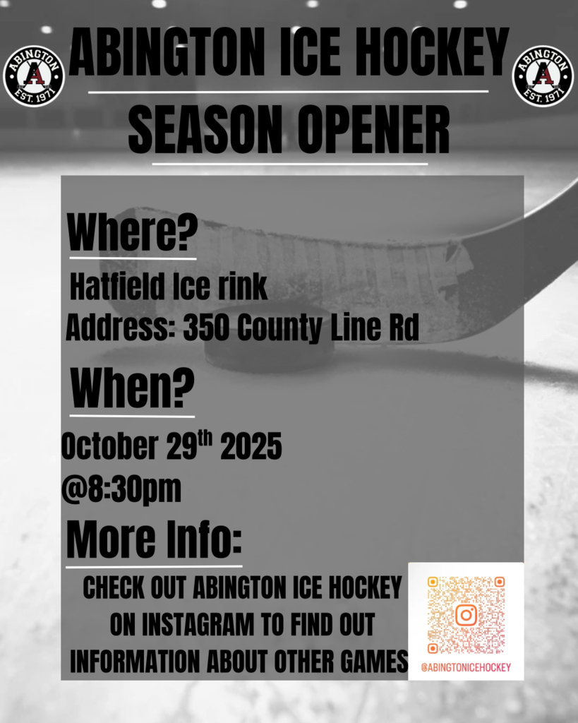 Ice Hockey home opener flyer