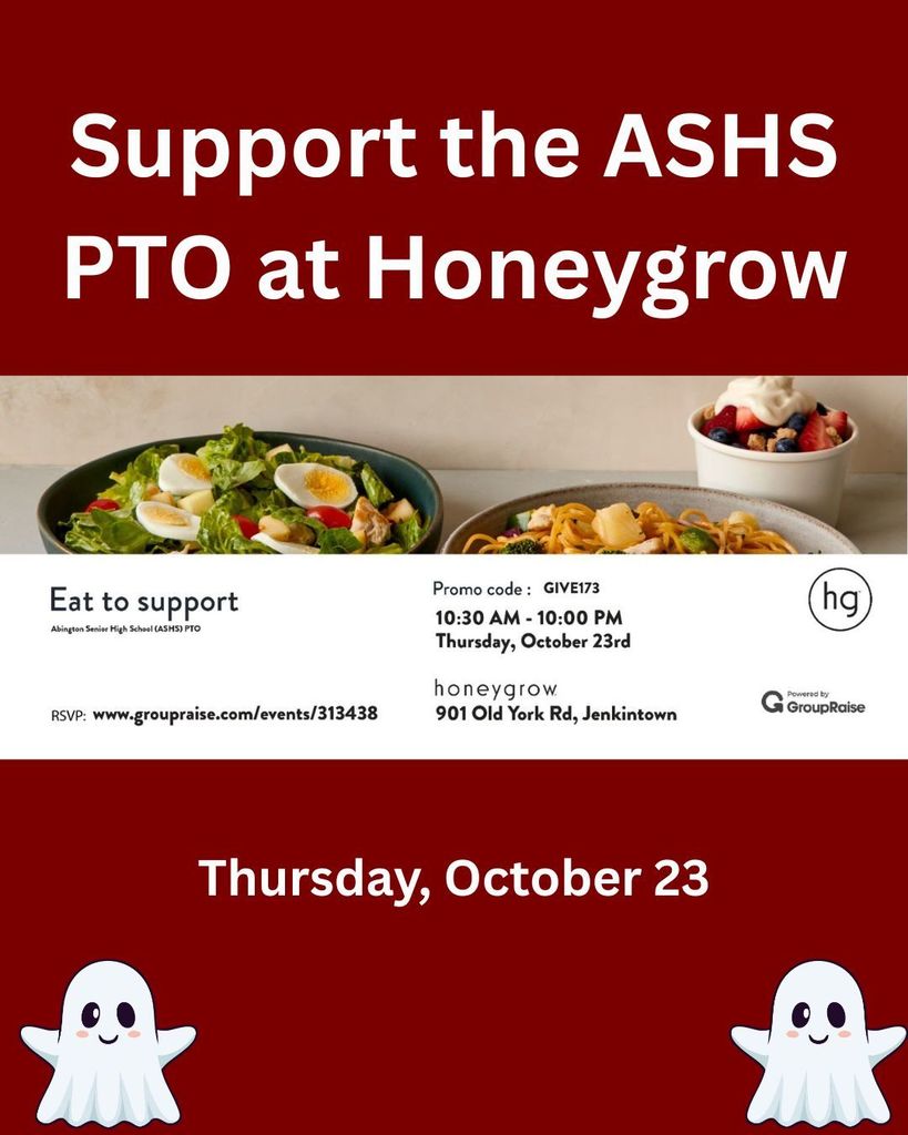 ASHS Honeygrow flyer