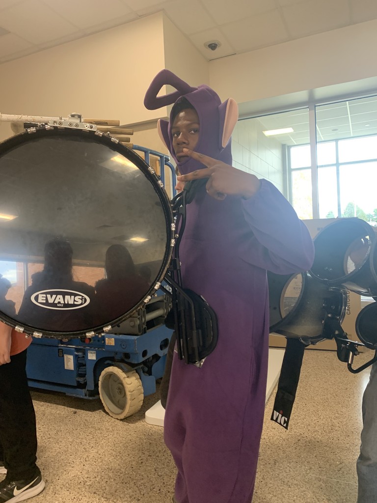 marching band in costume