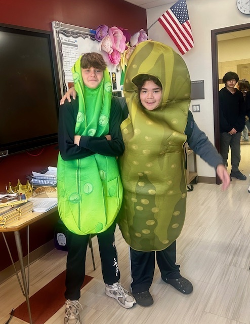students in costume