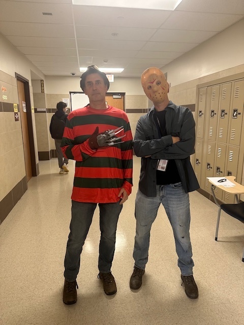 Mr Banks and Mr Garry dressed up