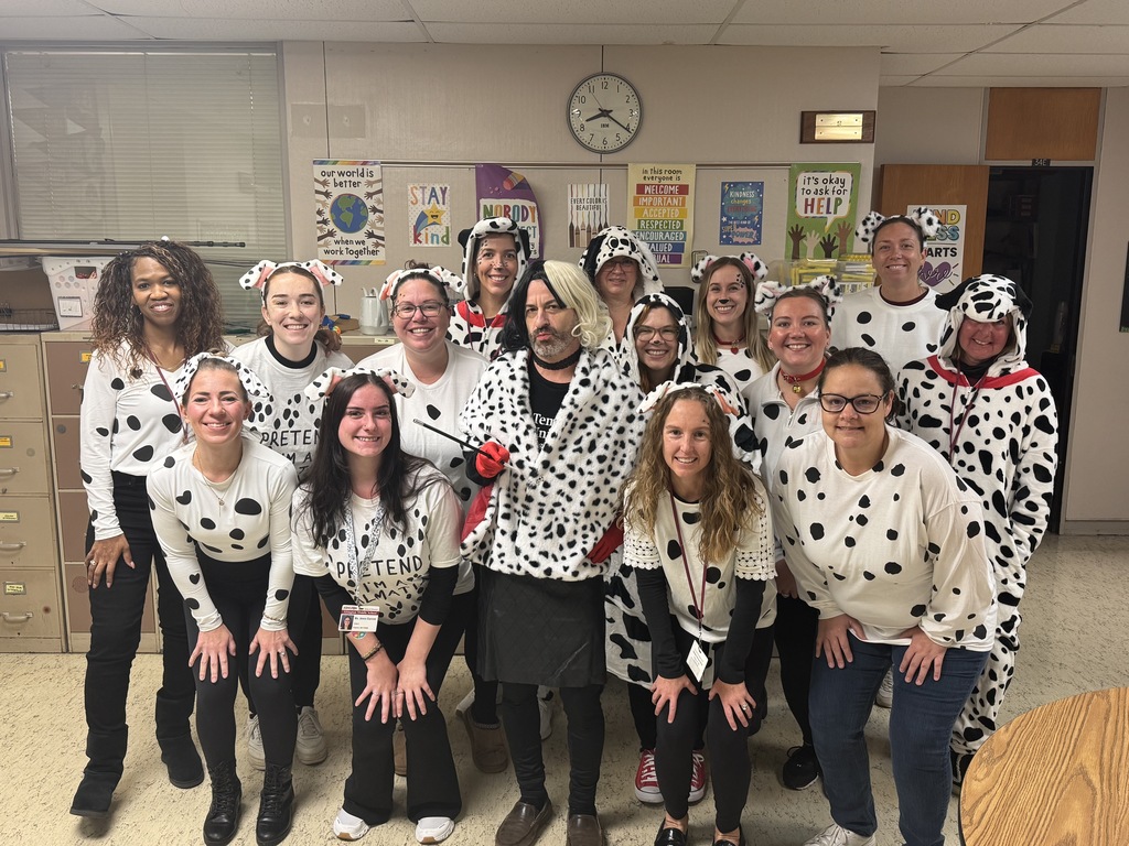 AMS Guidance in 101 Dalmatian themed costumes 