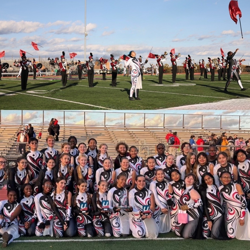 Group photos of the colorguard