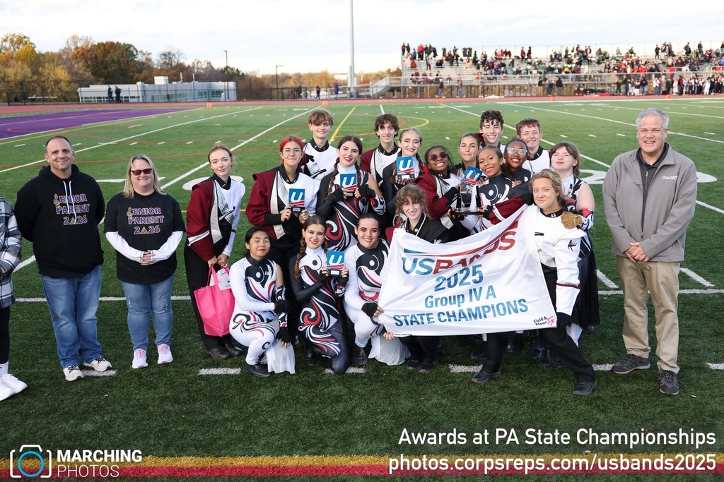 Band group photo from the state championships