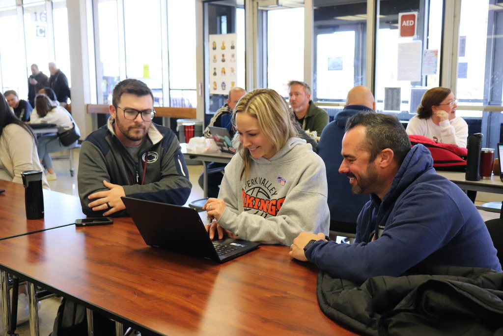 Middle School staff discuss Portrait of a Graduate