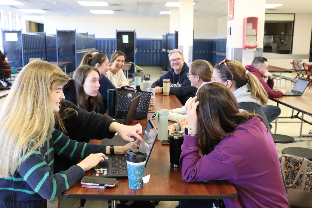 Middle School staff discuss Portrait of a Graduate