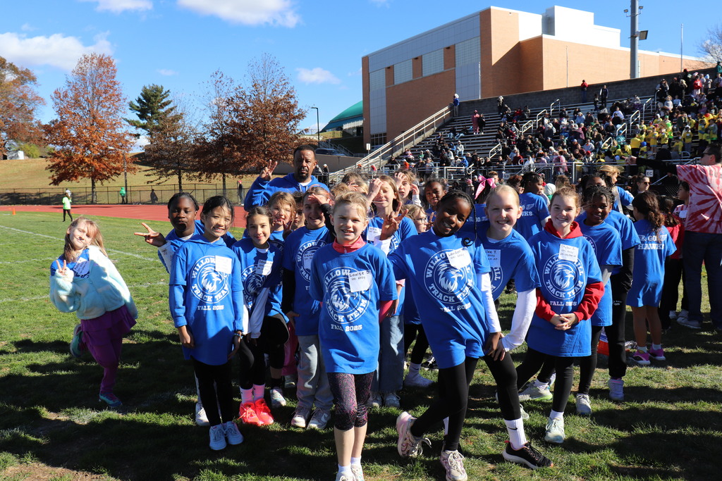 Dr. Jordan with his Willow Hill track athletes