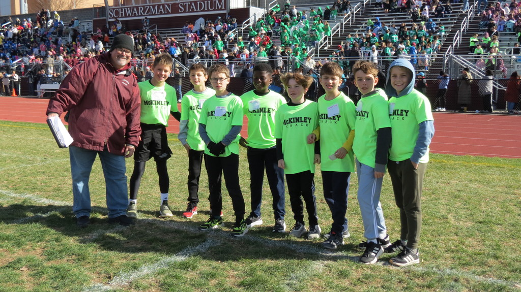 Students with their coach.