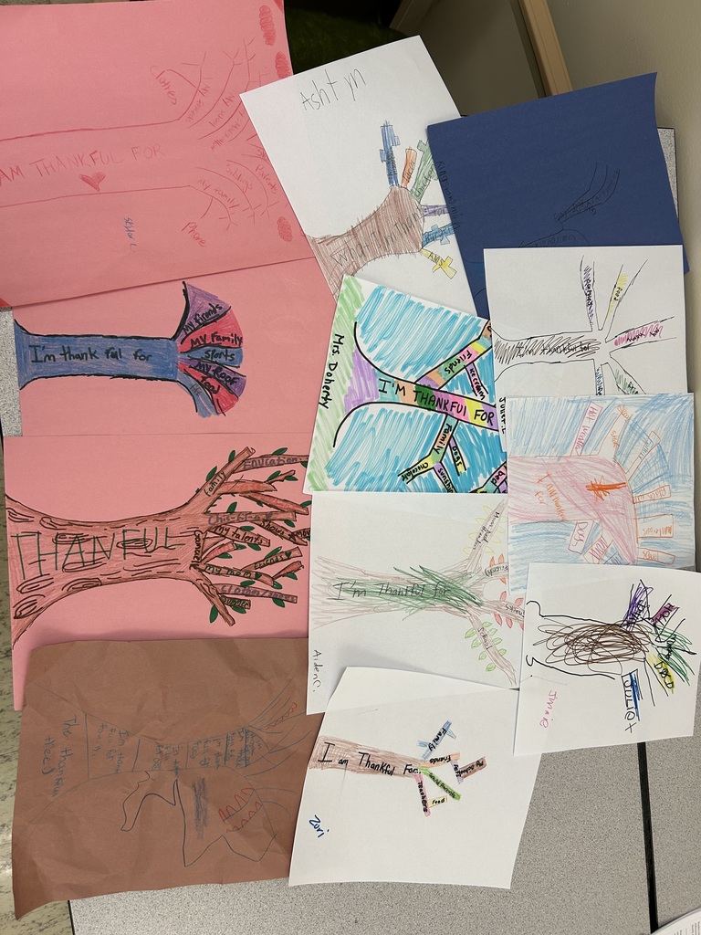 Best Buddies working on their cards