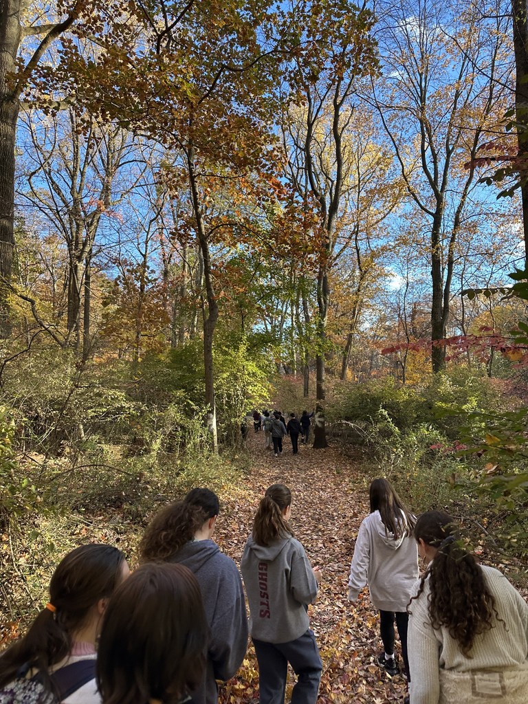 Image of Going Green Club students out in nature.