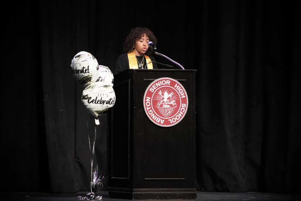 NHS student Vice president Brooke Edmonds