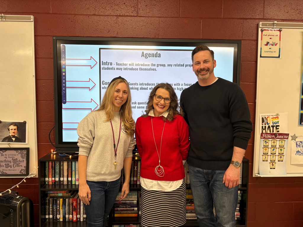 Ms. Martin all the way to the left, Dr. Schmidt in the middle, Mr. Kulp to the right. 