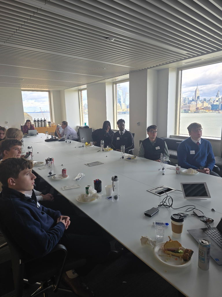 students in the office