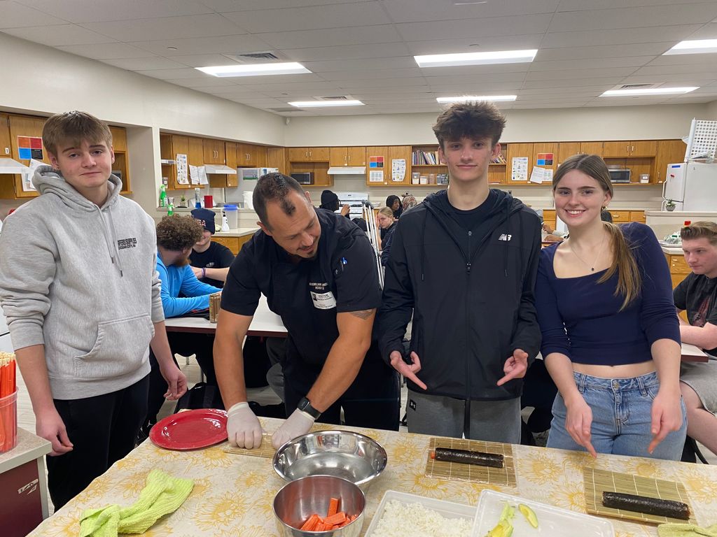 Schindler and students