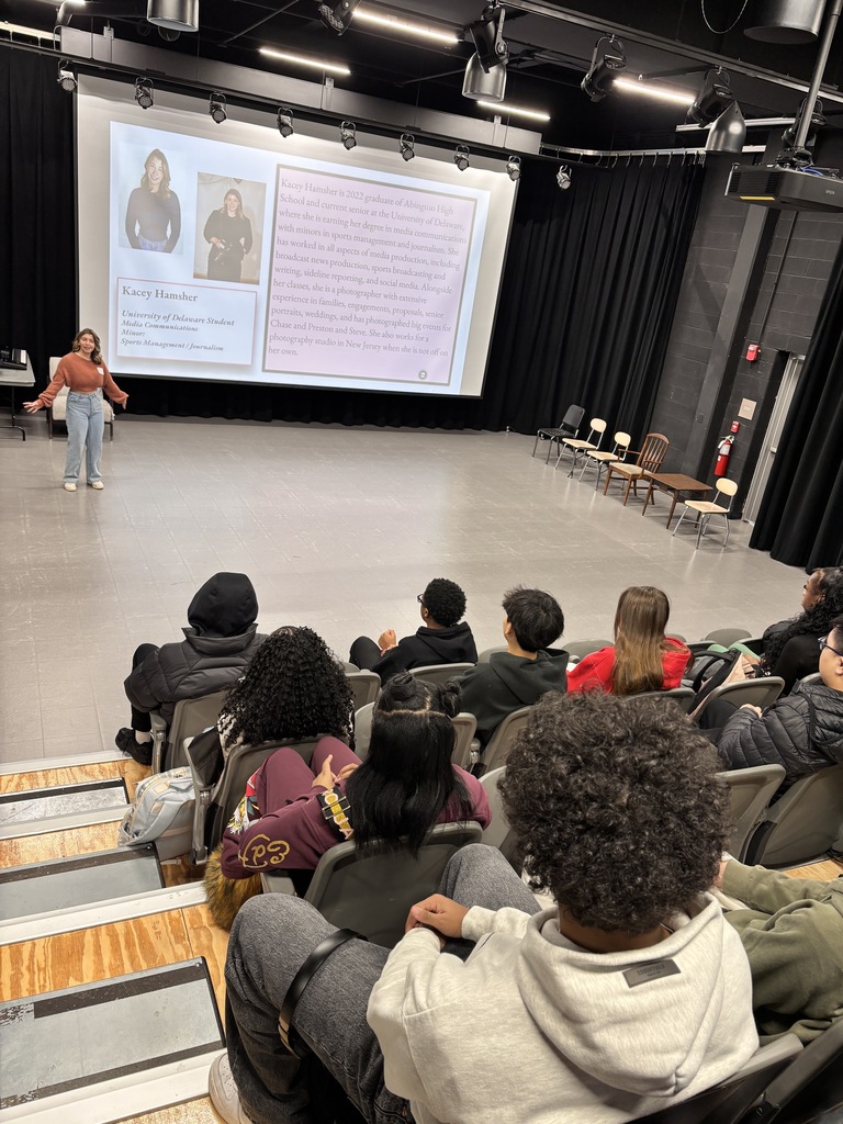 students listening in Black Box Theater
