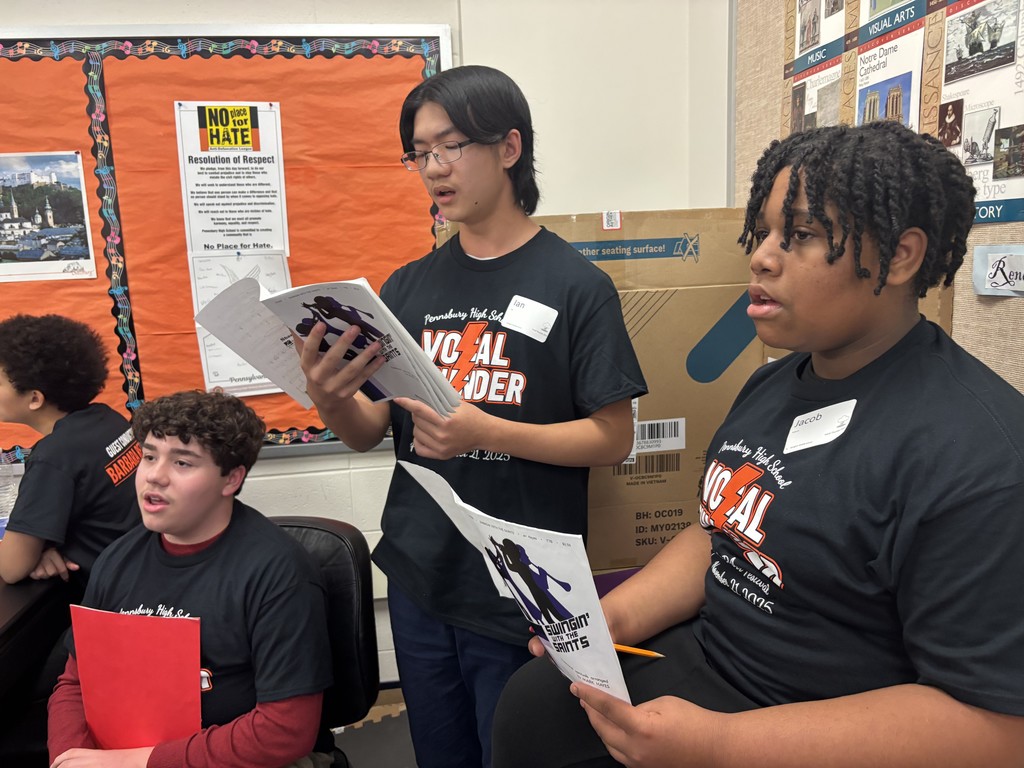 Image of choir students. 