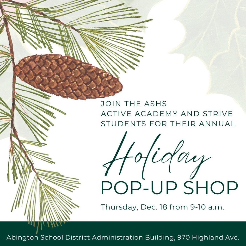 See the post caption for information about the ACTIVE / STRIVE Holiday Pop-up Shop