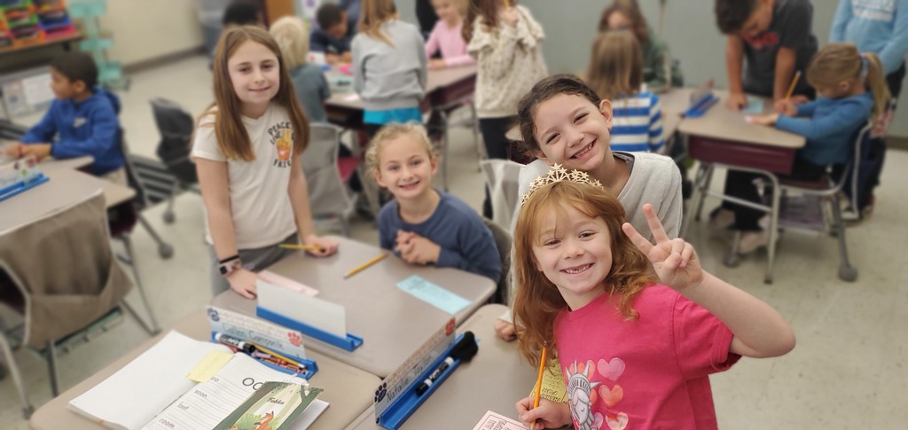 kids smiling with their buddies
