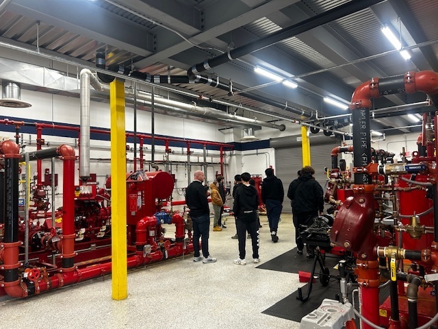 students on the union and trades field trip