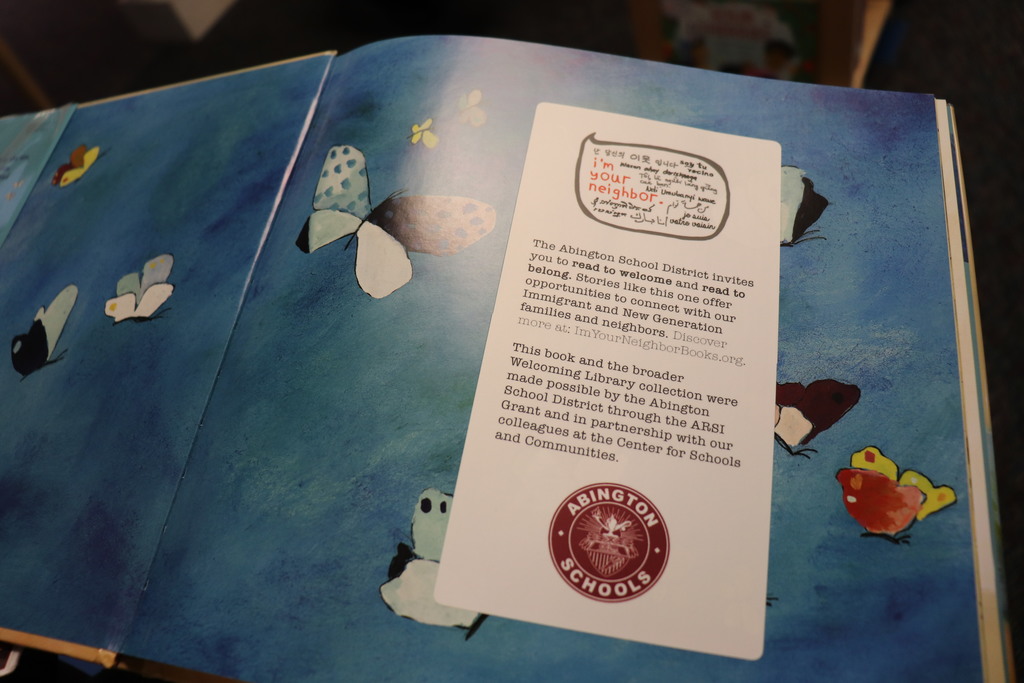 Welcome Library labels are inside each book