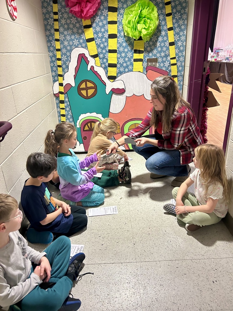 students at the holiday shop