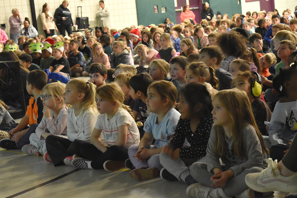 Copper Beech listen to Peter Brown, author/illustrator of The Wild Robot Series