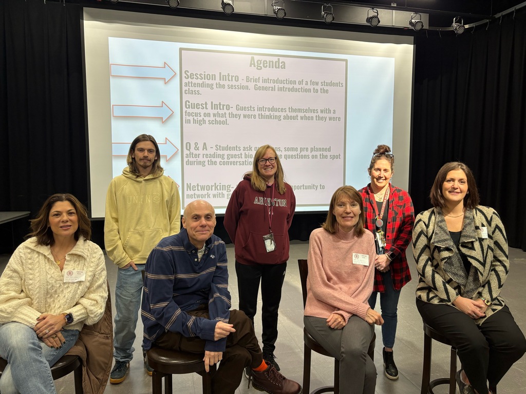 panel of guests and teachers