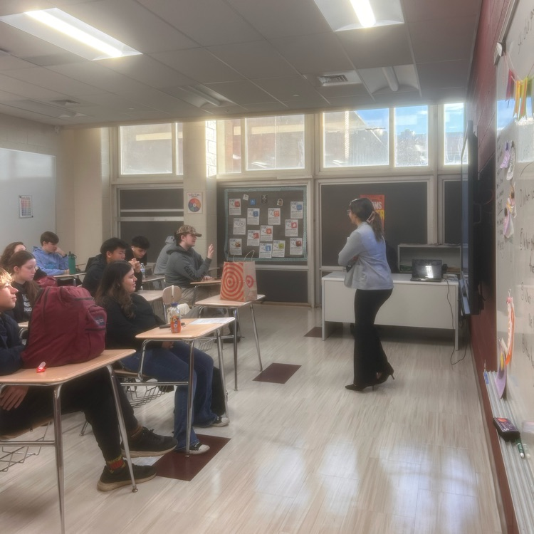 Student raising hand