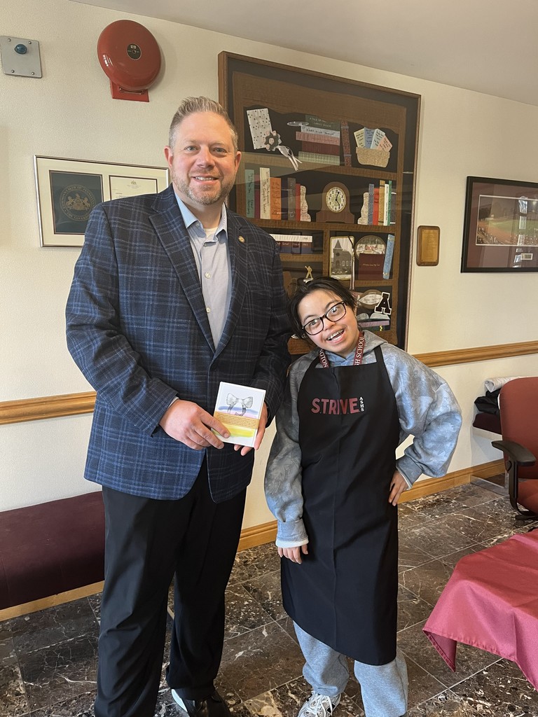 Dr. Fecher receives greeting cards from Lena, who is in the STRIVE program