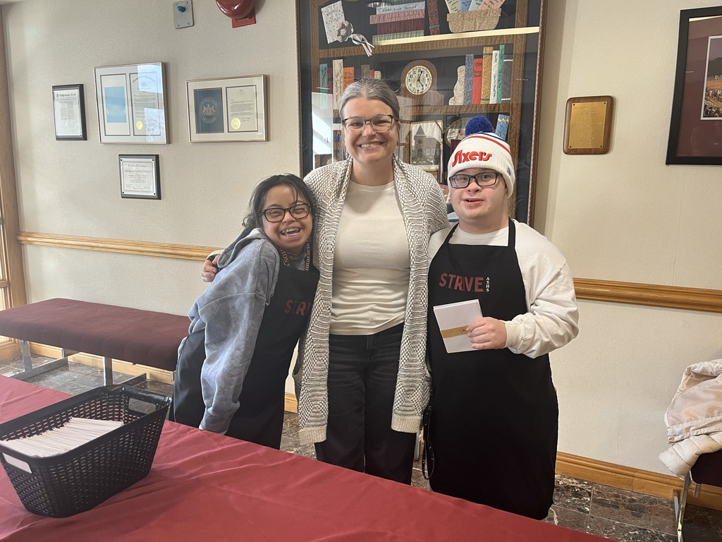 Ms. Pringle with students Lena and Shane