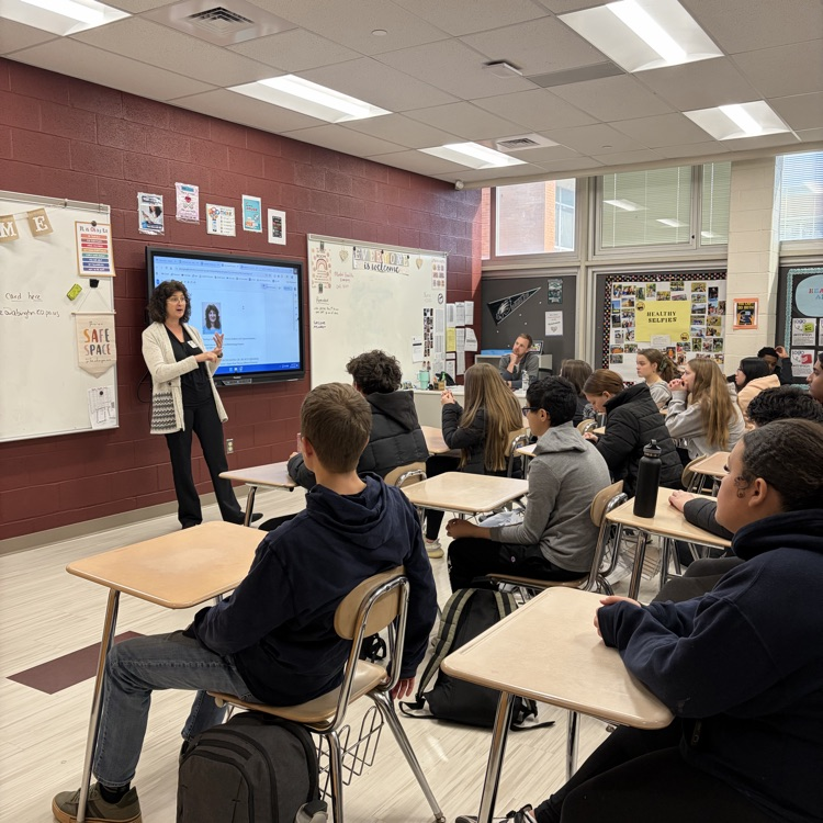 joy presenting her slideshow 