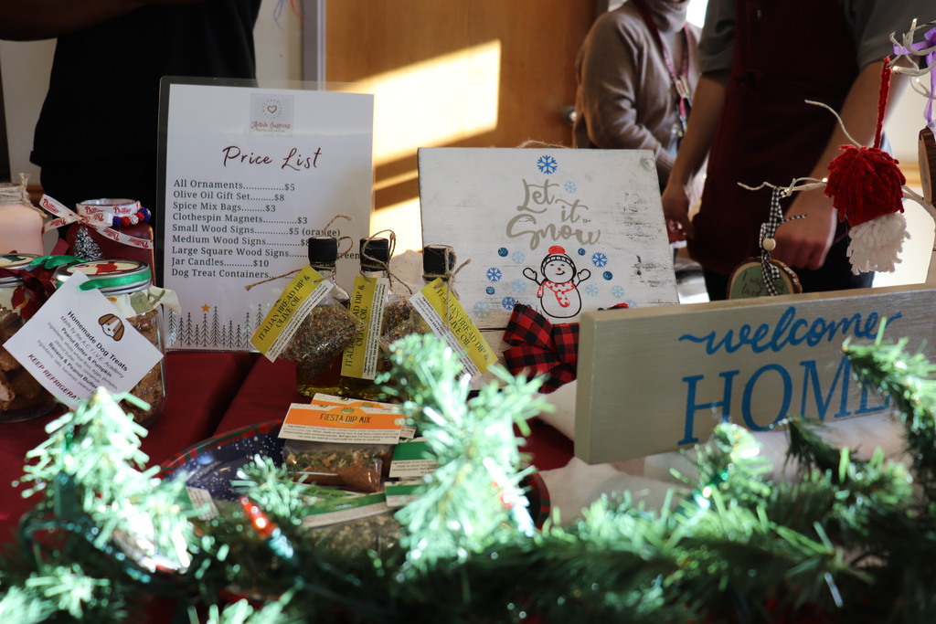 Some of the craft items for purchase