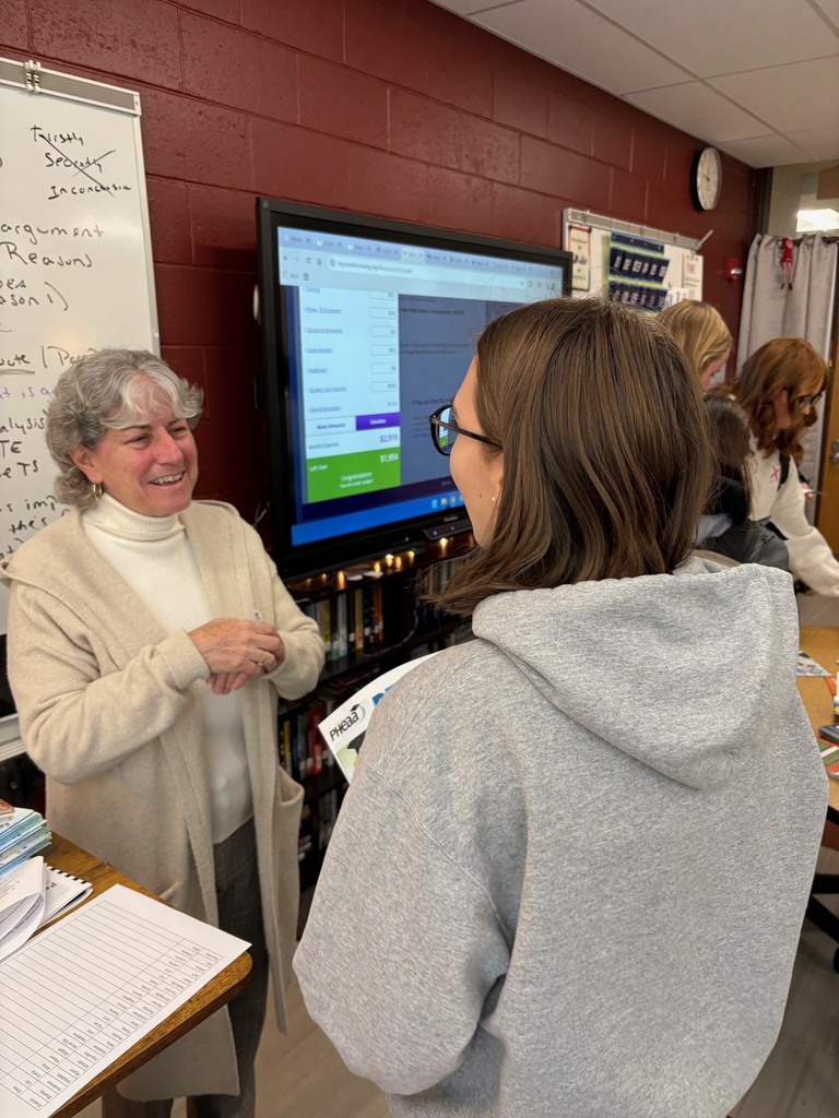 guest speaking with student