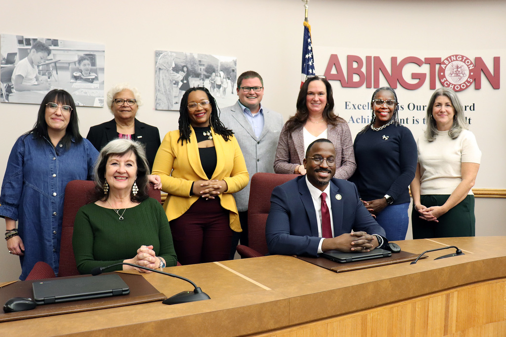 Board of School Directors in the Board Room