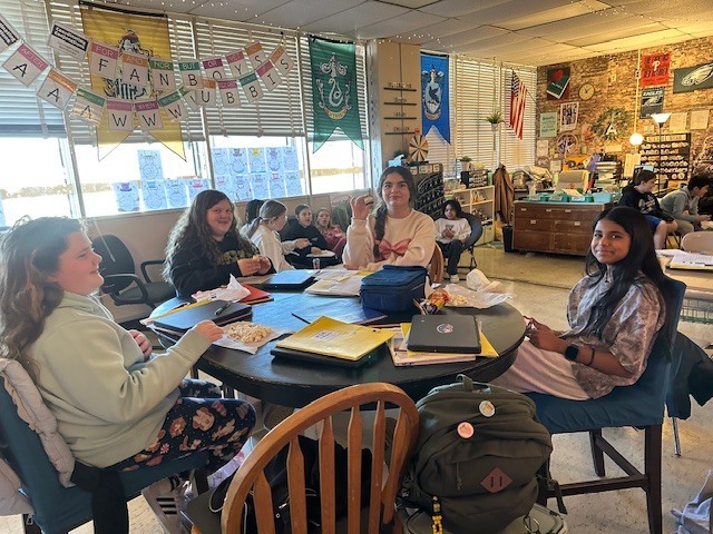 Image of students celebrating special treat celebrating zero late assignments 